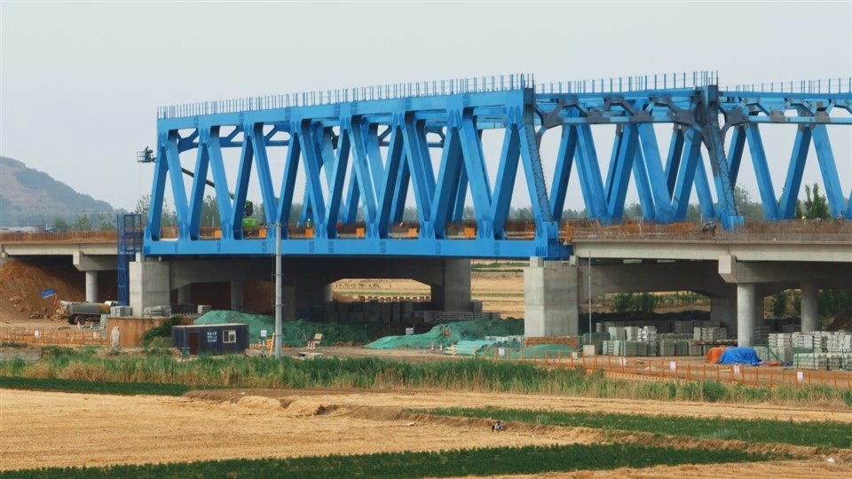 Vysokorýchlostný oceľový krovný most